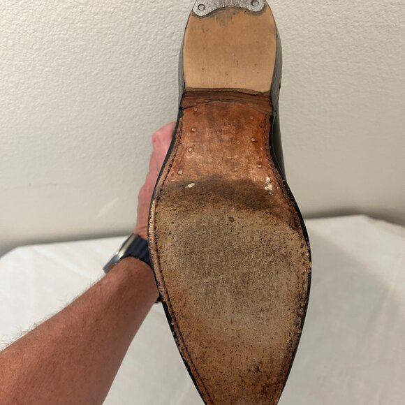 Vintage Stewart Boot Co. Men’s Cowboy Boots – Size 11.5D – Black Leather Western - Picture 7 of 7